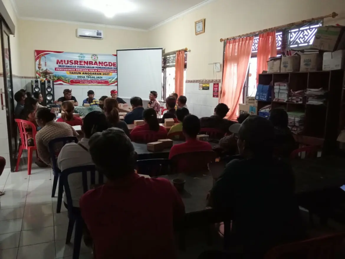 Musrenbangdes (Musyawarah Perencanaan Pembangunan Desa) Penyusunan RKP 2027 Desa Tegaljadi